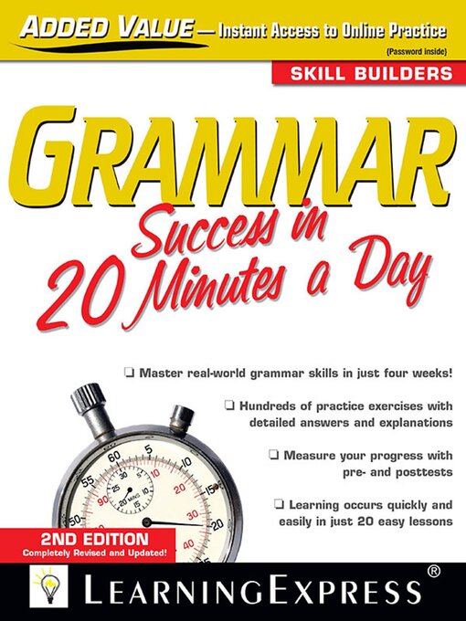 Title details for Grammar Success in 20 Minutes a Day by LearningExpress LLC Editors - Available